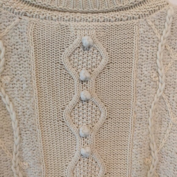 Anthropologie Sleeping On Snow Northbound Ivory Zip Up Cardigan - Picture 10 of 16